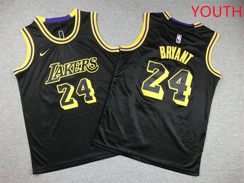 Youth Los Angeles Lakers #24 Bryant Black Nike 2025 NBA Jersey style 2->youth nba jersey->Youth Jersey